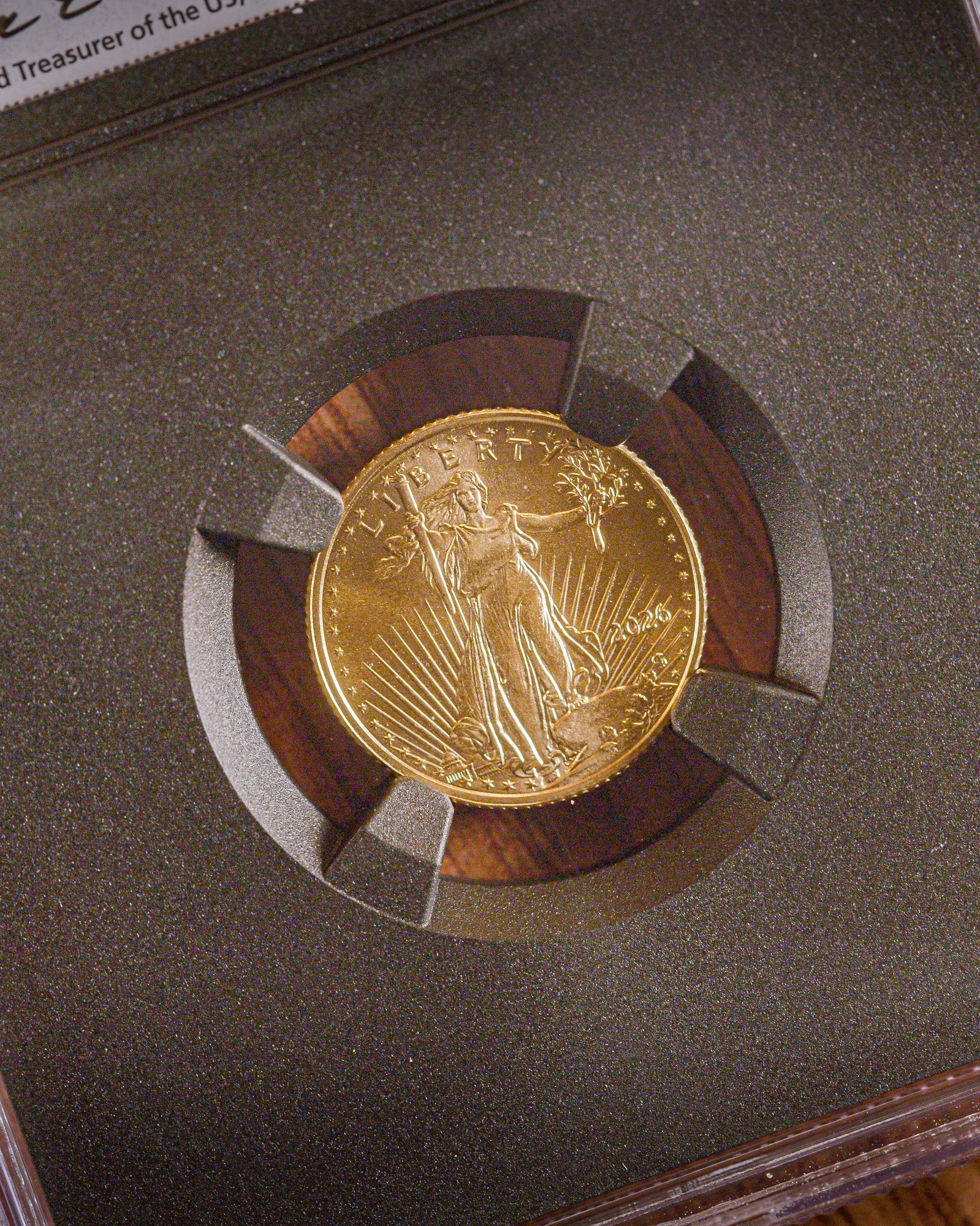 2026 1/10 oz American Gold Eagle | MS70 First Day of Issue | Anna Escobedo Cabral Autographed