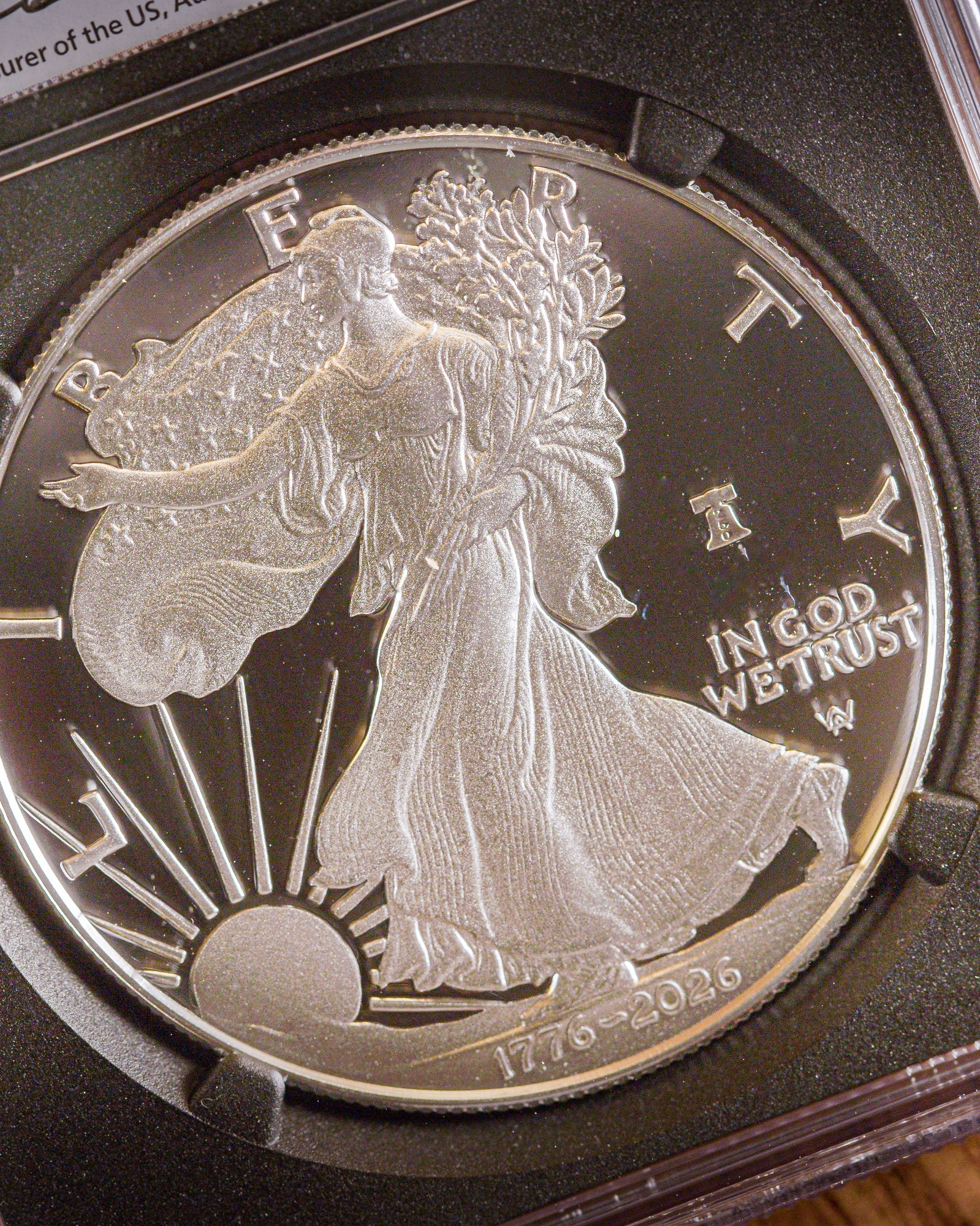 2026-W 1 oz Silver Eagle Coin Liberty Bell 250 Privy | NGC PR70 Deep Cameo Advanced Release | Anna Cabral Autographed