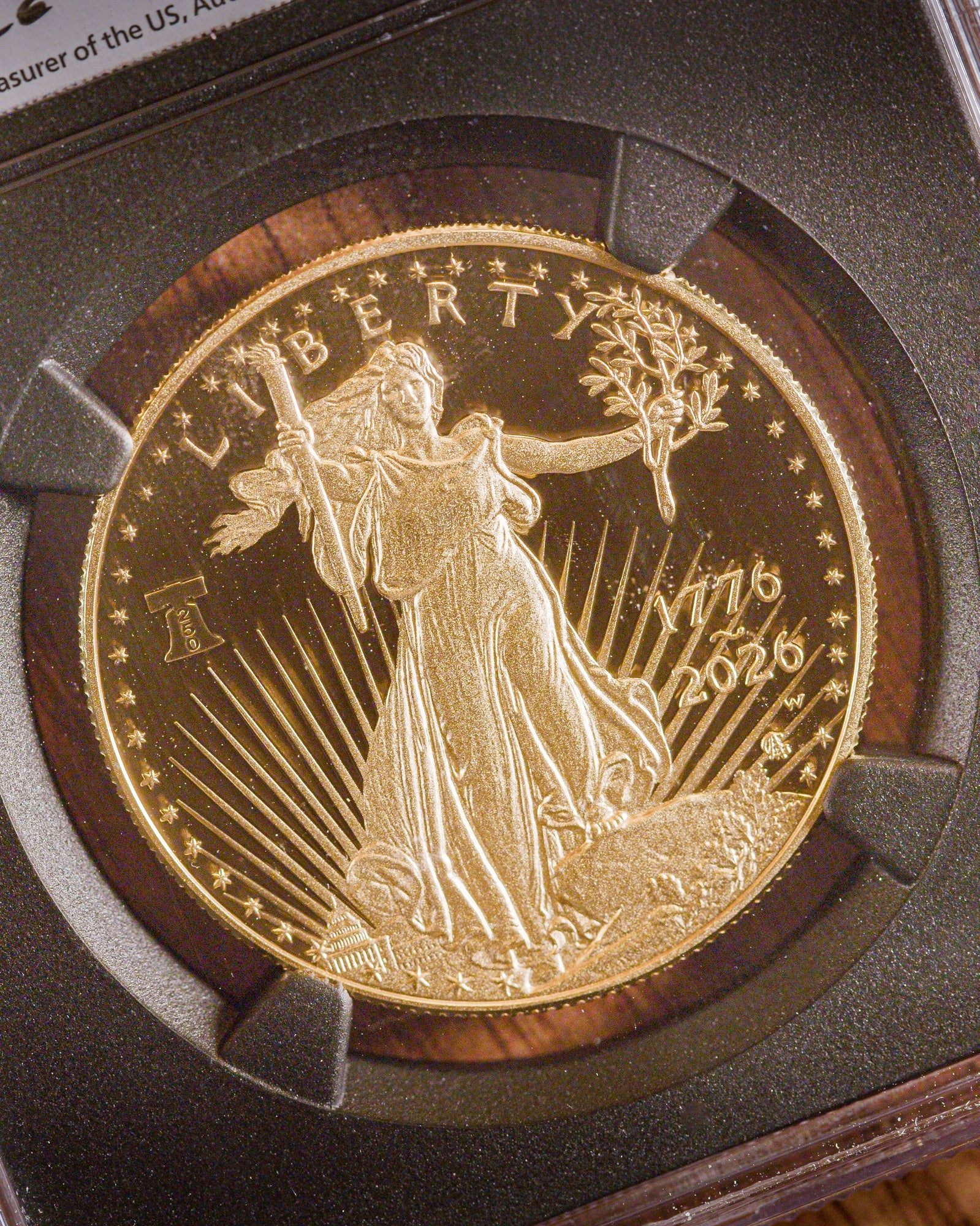 2026 W 1 oz Liberty Bell Privy 250th Anniversary Gold Eagle Advanced Release | NGC PF70 Ultra Cameo | Anna Cabral Autographed