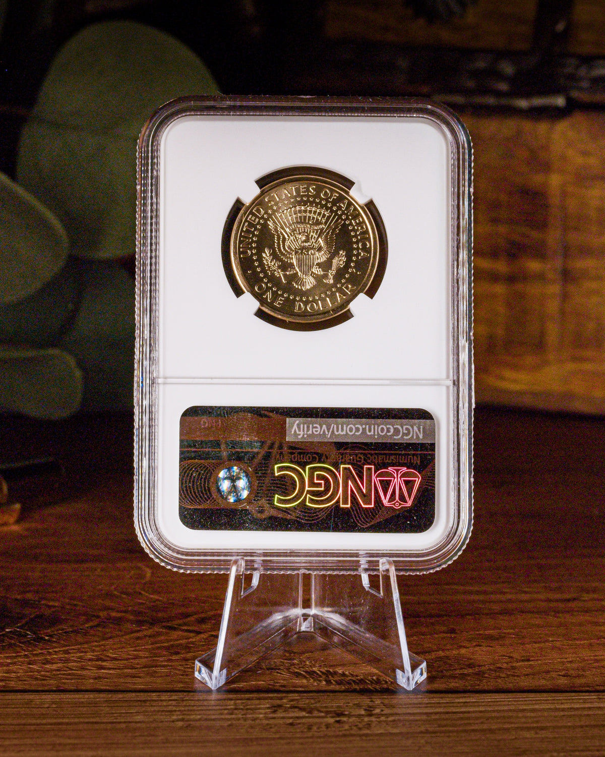 1776-2026 Semiquincentennial President Trump $1 | July 4th Privy | NGC Advanced Release Gem Uncirculated | Kenneth Bressett Autographed