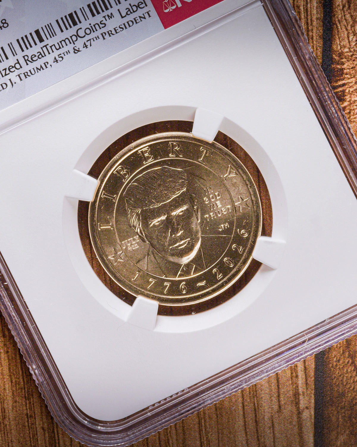 1776-2026 Semiquincentennial President Trump $1 | July 4th Privy Mark | NGC Advanced Release “RealTrump” MS64