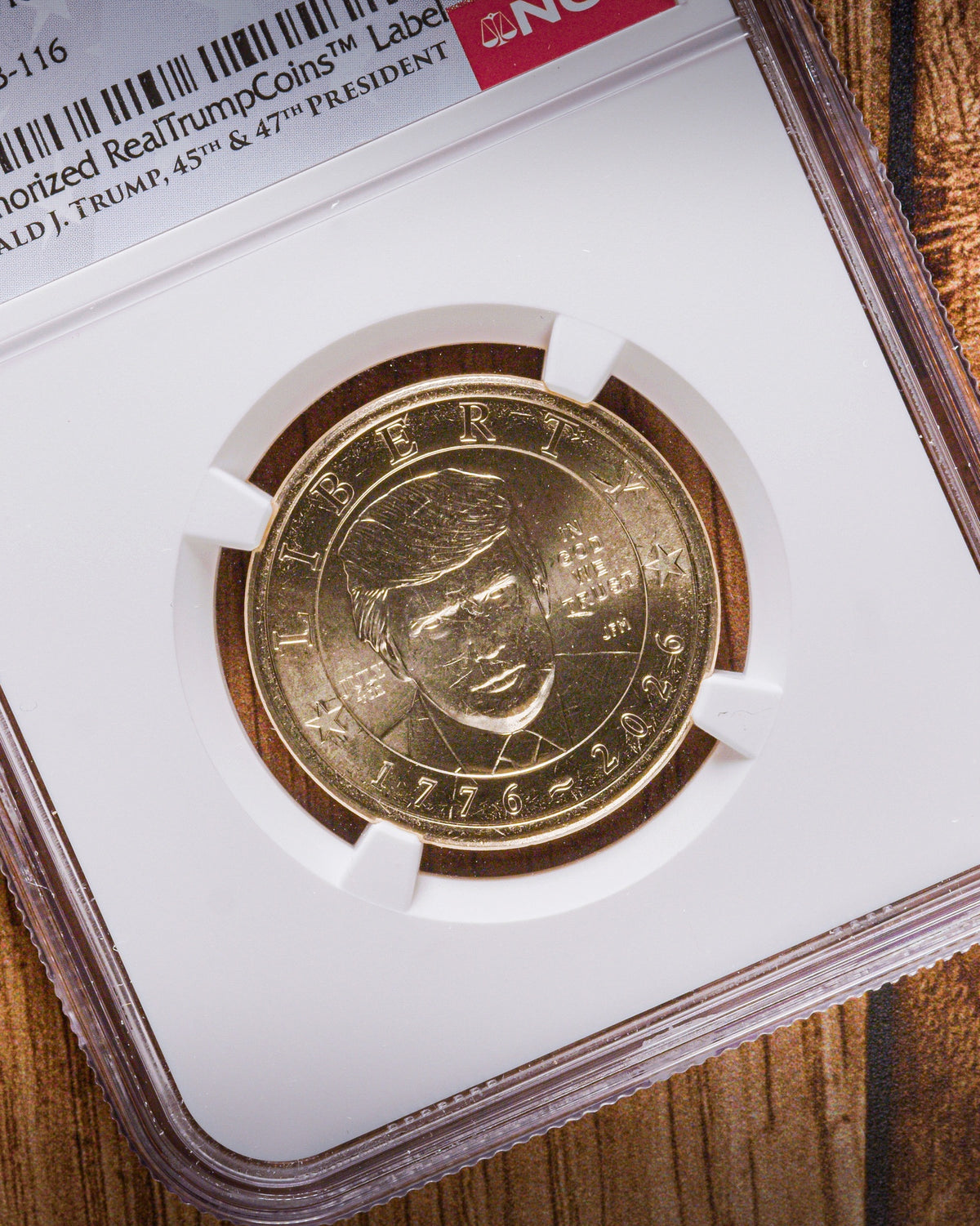 1776-2026 Semiquincentennial President Trump $1 | July 4th Privy Mark | NGC Advanced Release “RealTrump” MS65