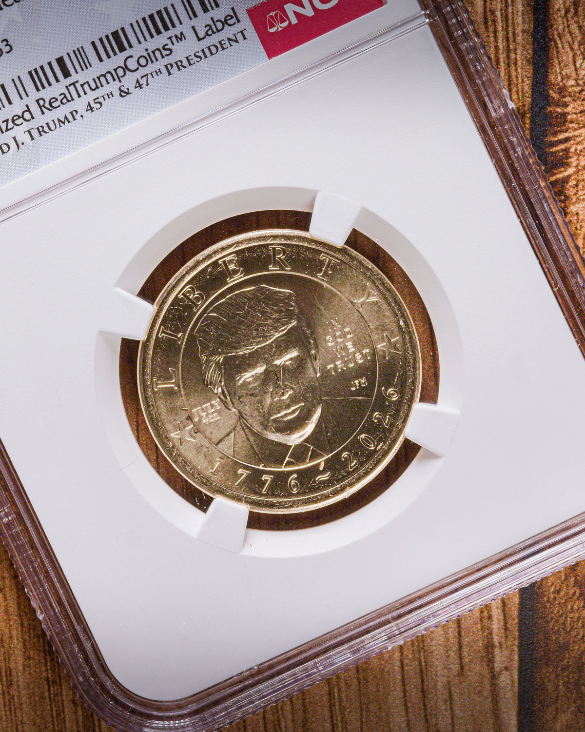 1776-2026 Semiquincentennial President Trump $1 | July 4th Privy Mark | NGC Advanced Release “RealTrump” MS66