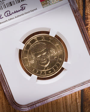 1776-2026 Semiquincentennial President Trump $1 | July 4th Privy | NGC Advanced Release Gem Uncirculated | Kenneth Bressett Autographed