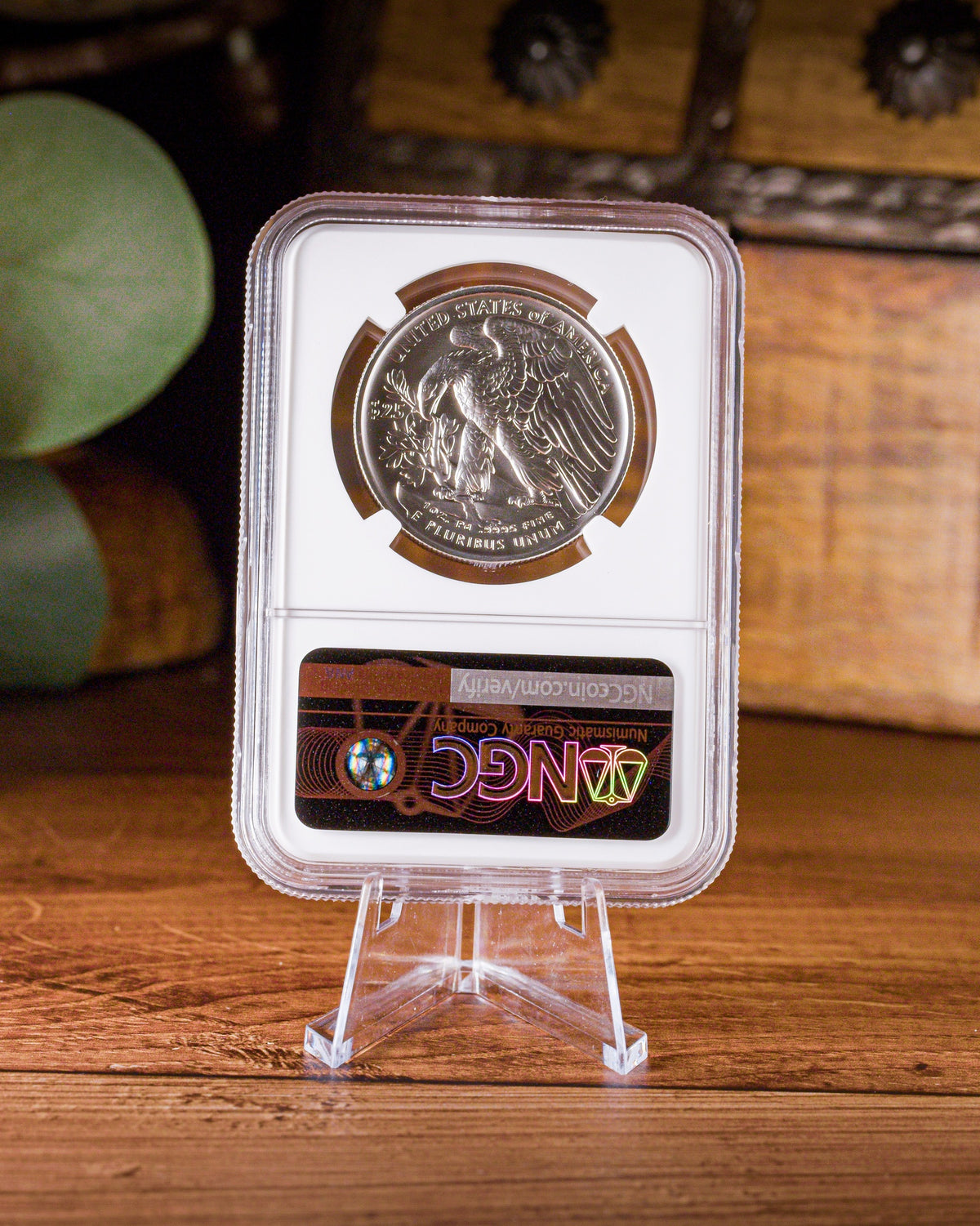 1776-2026-W High Relief Palladium Eagle | 250th Anniversary Liberty Bell Privy | NGC Advanced Release MS70 | Kenneth Bressett Autographed