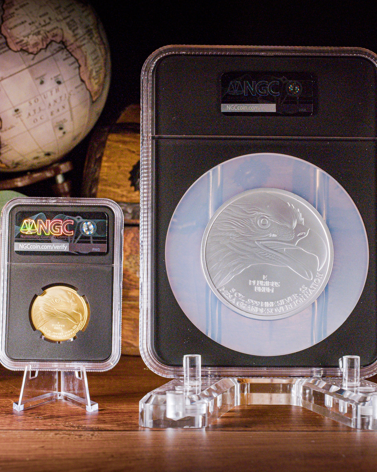 2026 Rodeo Gold/Silver 2-Piece Set | Global Coin Series | NGC First Day of Issue PF70 Matte | Anna Cabral Autographed