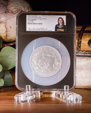 2026 5oz Silver Rodeo | Global Coin Series | NGC First Day of Issue PF70 Matte | Anna Cabral Autographed