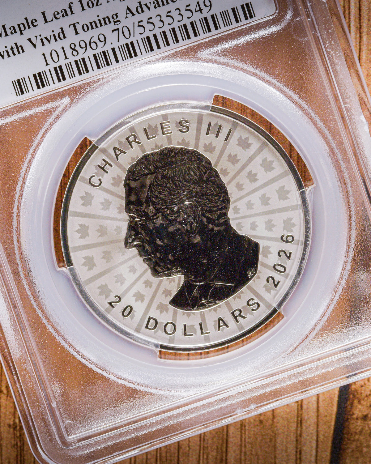 2026 Canada Ultra High Relief Silver Maple Leaf Colorized | PCGS Advanced Release PR70 Deep Cameo | Steven Rosati Autographed