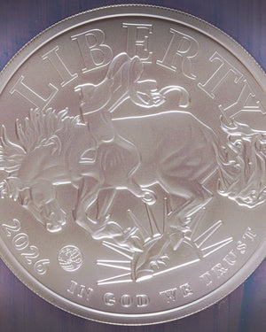 2026 5oz Silver Rodeo | Global Coin Series | NGC First Day of Issue PF70 Matte | Anna Cabral Autographed