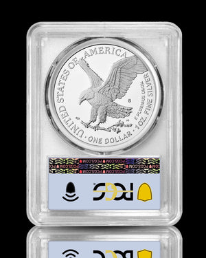 2025-S American Silver Eagle | First Day of Issue PCGS Certified PR70 Deep Cameo