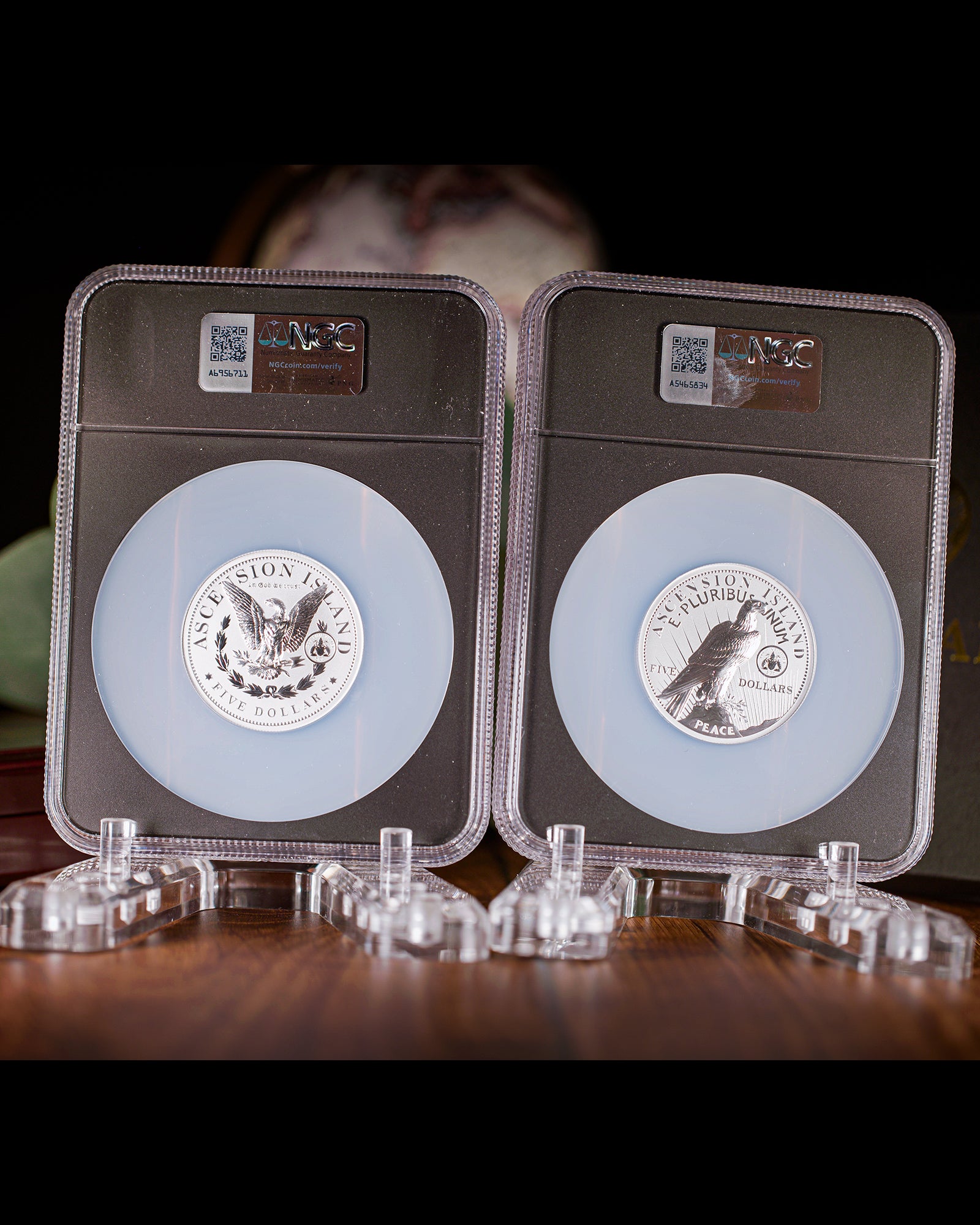 2026 5oz Morgan & Peace Silver Dollar Set | NGC Reverse PF70 First Day of Issue | Anna Escobedo Cabral Autographed