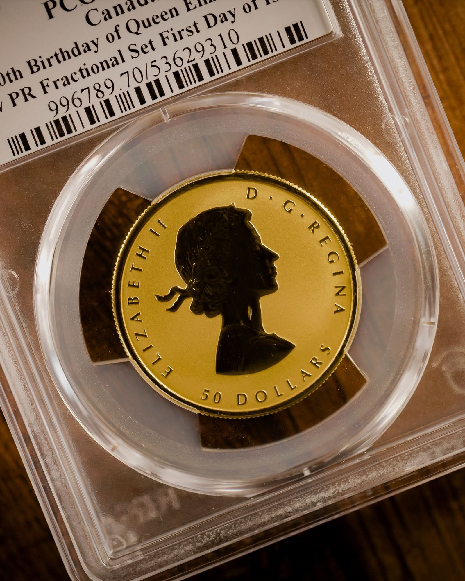 2026 4PC Gold Queen Elizabeth II 100th Birthday Set Reverse Proof | First Day of Issue PCGS PR70 | Steven Rosati Autographed