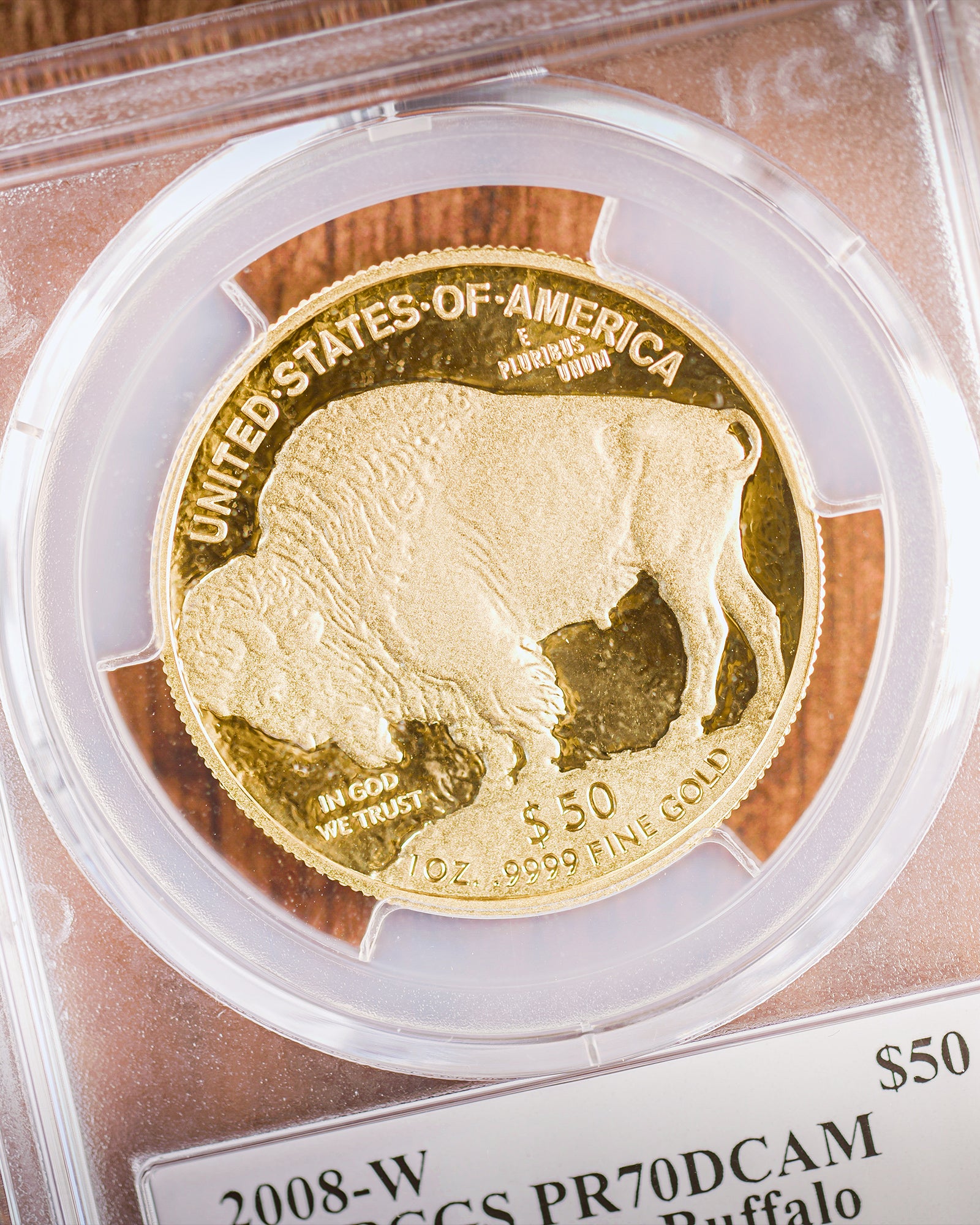 2008 "W" 4pc Proof Gold Buffalo Set | PCGS "Modern Numismatic Masterpieces" PR70 | Stephanie Sabin Autographed