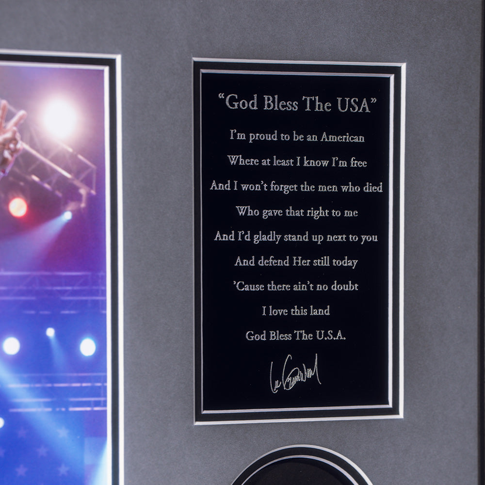 Lee Greenwood Autographed "God Bless The USA" 40th Anniversary Coin Photo Mint