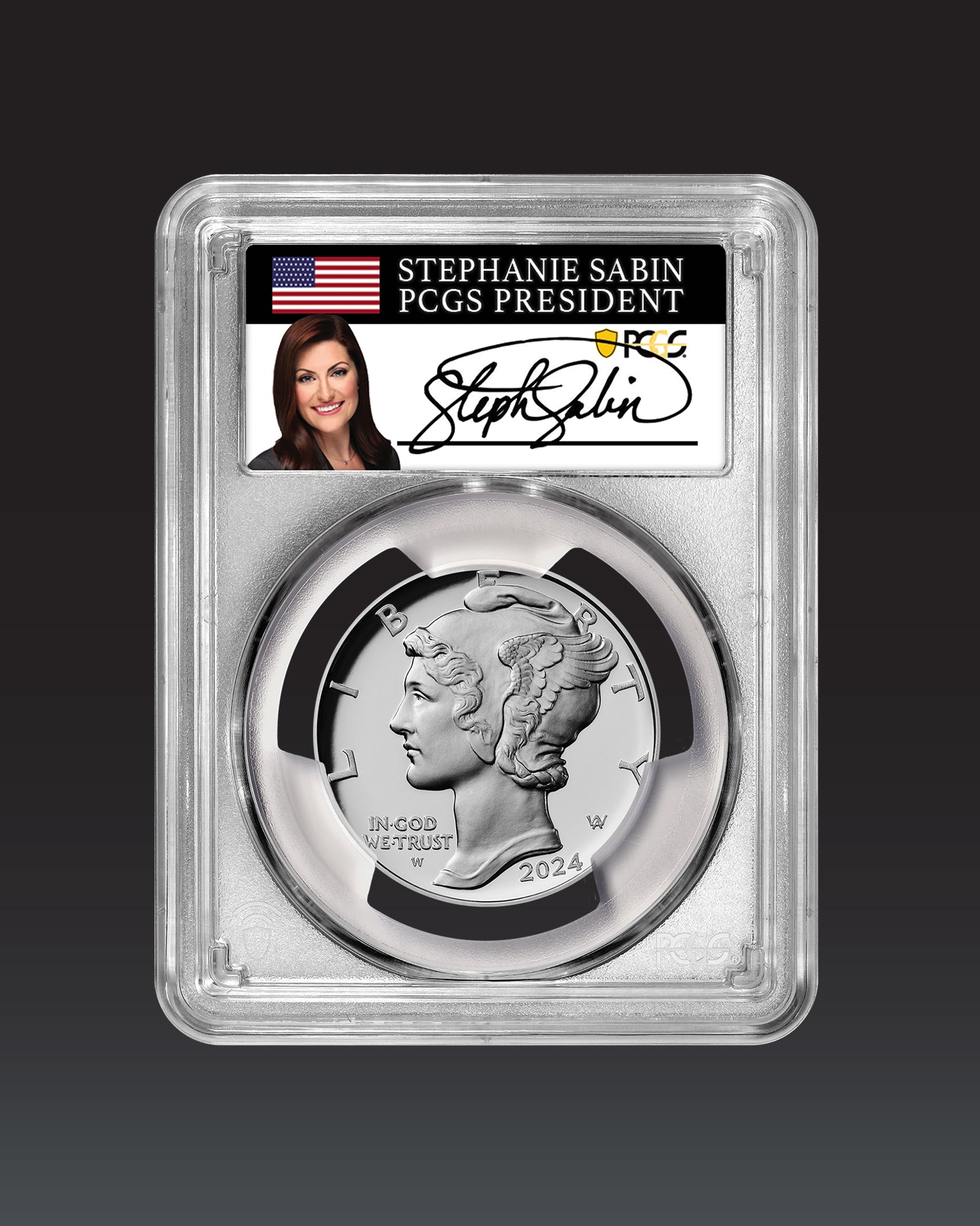 2024 $25 Palladium Eagle | PCGS "Modern Numismatic Masterpieces" PR70 | Stephanie Sabin Autographed