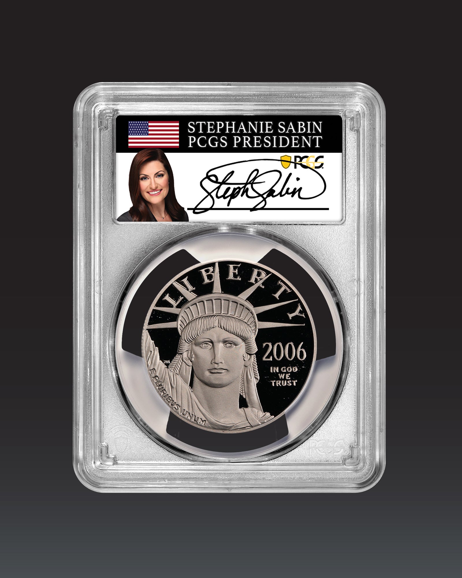 2006 $100 Platinum Eagle | PCGS "Modern Numismatic Masterpieces" PR70 | Stephanie Sabin Autographed