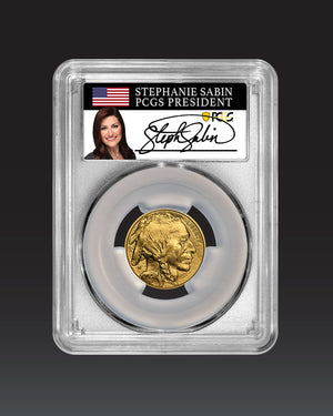2008 $10 Burnished Buffalo | PCGS "Modern Numismatic Masterpieces" MS70 | Stephanie Sabin Autographed