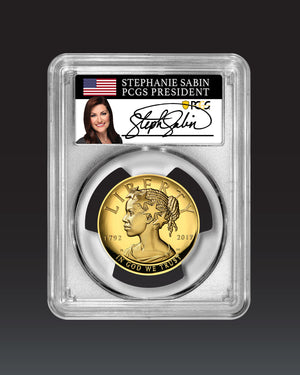 2017 $100 High Relief Liberty | PCGS "Modern Numismatic Masterpieces" PR70 | Stephanie Sabin Autographed