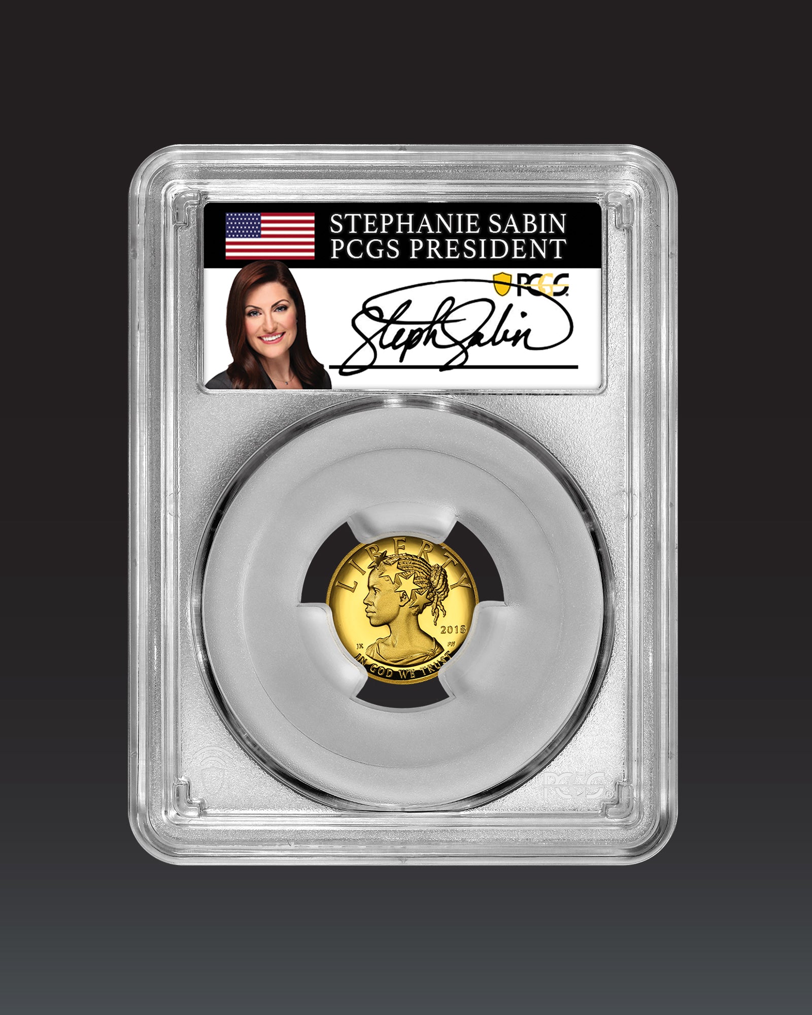 2018 $10 Proof Gold High Relief | PCGS "Modern Numismatic Masterpieces" PR70 | Stephanie Sabin Autographed