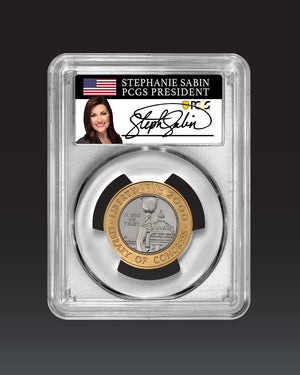 2000 "W" $10 Library of Congress | PCGS "Modern Numismatic Masterpieces" MS70 | Stephanie Sabin Autographed