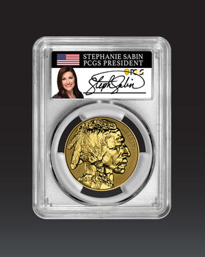 2013 $50 Reverse Proof Gold Buffalo | PCGS "Modern Numismatic Masterpieces" PR70 | Stephanie Sabin Autographed