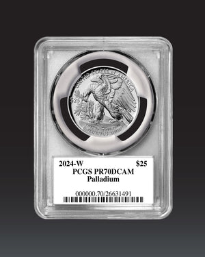 2024 $25 Palladium Eagle | PCGS "Modern Numismatic Masterpieces" PR70 | Stephanie Sabin Autographed