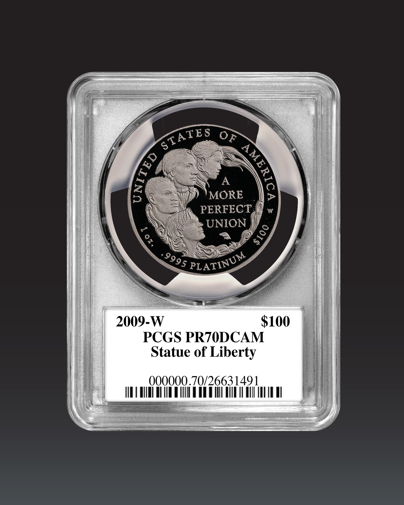 2009 $100 Platinum Eagle | PCGS "Modern Numismatic Masterpieces" PR70 | Stephanie Sabin Autographed