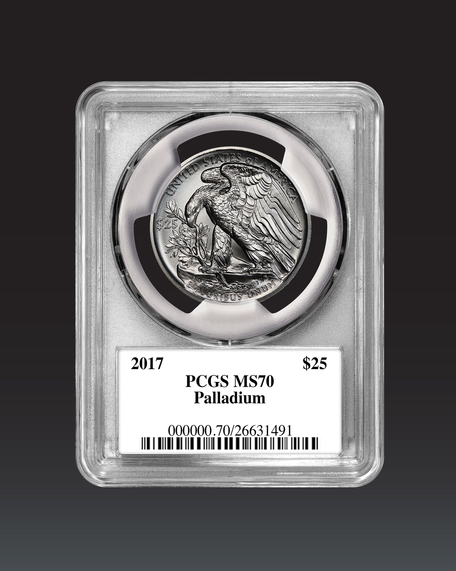 2017 $25 Palladium | PCGS "Modern Numismatic Masterpieces" MS70 | Stephanie Sabin Autographed