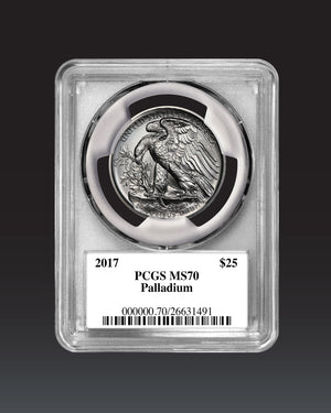 2017 $25 Palladium | PCGS "Modern Numismatic Masterpieces" MS70 | Stephanie Sabin Autographed