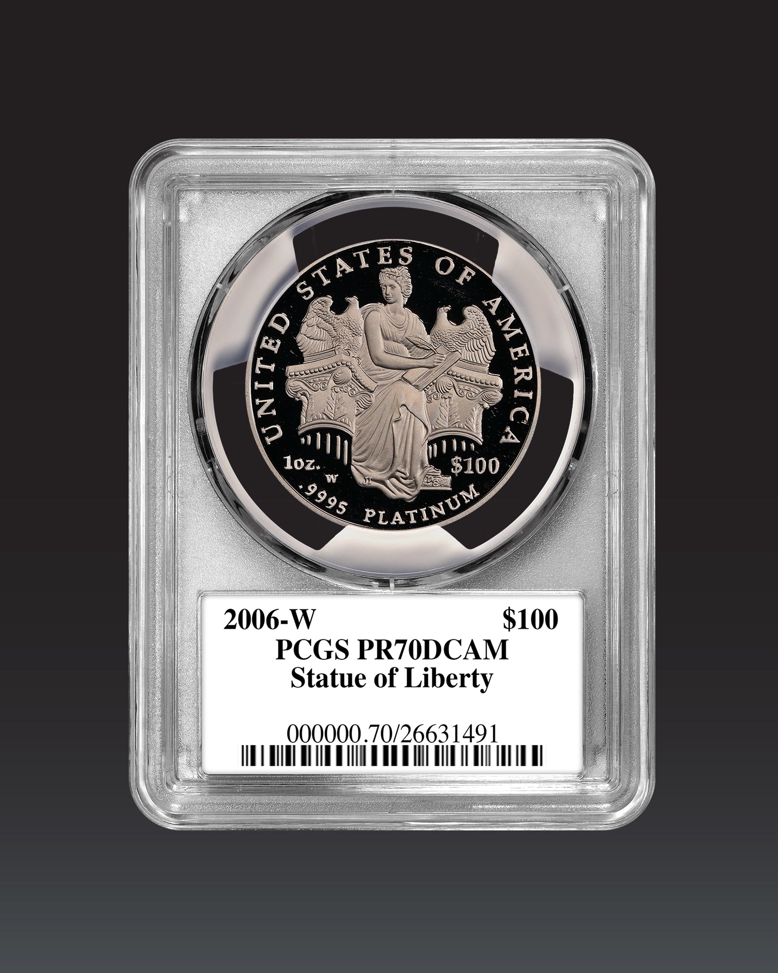 2006 $100 Platinum Eagle | PCGS "Modern Numismatic Masterpieces" PR70 | Stephanie Sabin Autographed