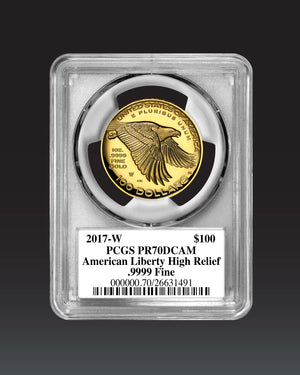 2017 $100 High Relief Liberty | PCGS "Modern Numismatic Masterpieces" PR70 | Stephanie Sabin Autographed
