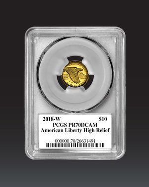 2018 $10 Proof Gold High Relief | PCGS "Modern Numismatic Masterpieces" PR70 | Stephanie Sabin Autographed