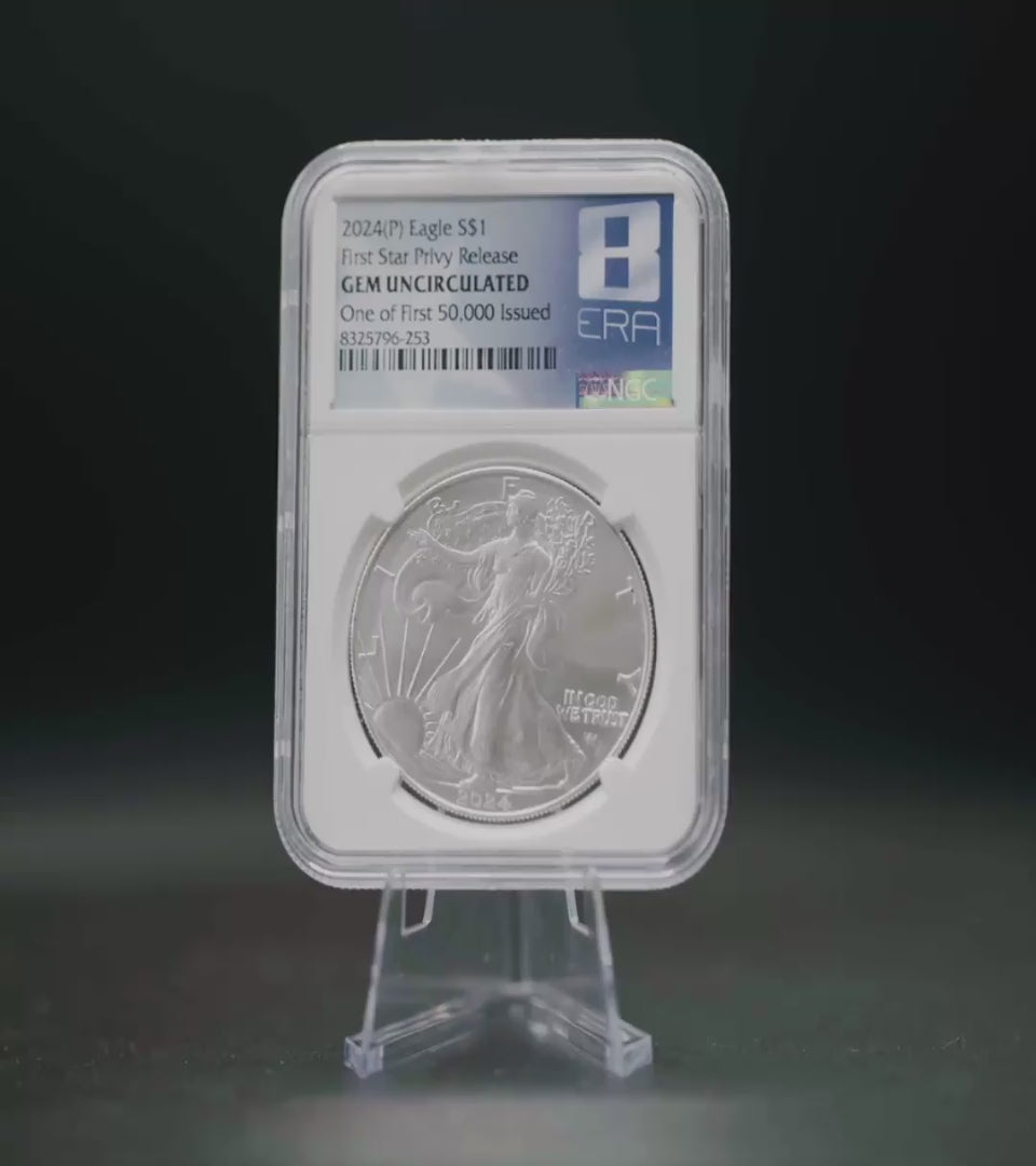 2024 P Mint 1 oz Silver Eagle - NGC First Star Unc.