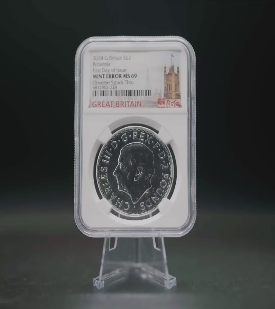 2024 Great Britain Britannia Error MS69 First Day of Issue