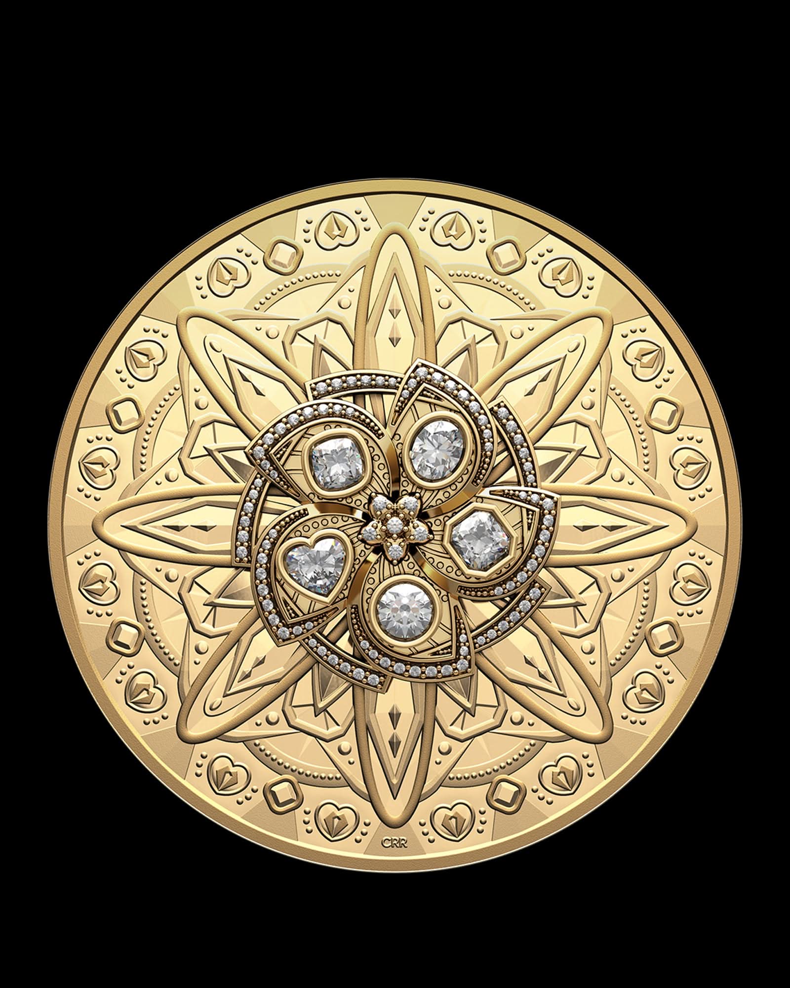 2024 Purely Brilliant 5 oz Gold De Beers Diamond | First Day of Issue PCGS PR70 | Steven Rosati Autographed